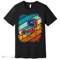 Pinball Gamer Retro Classic Arcade Machine Pin Ball Premium T-Shirt thumb 0