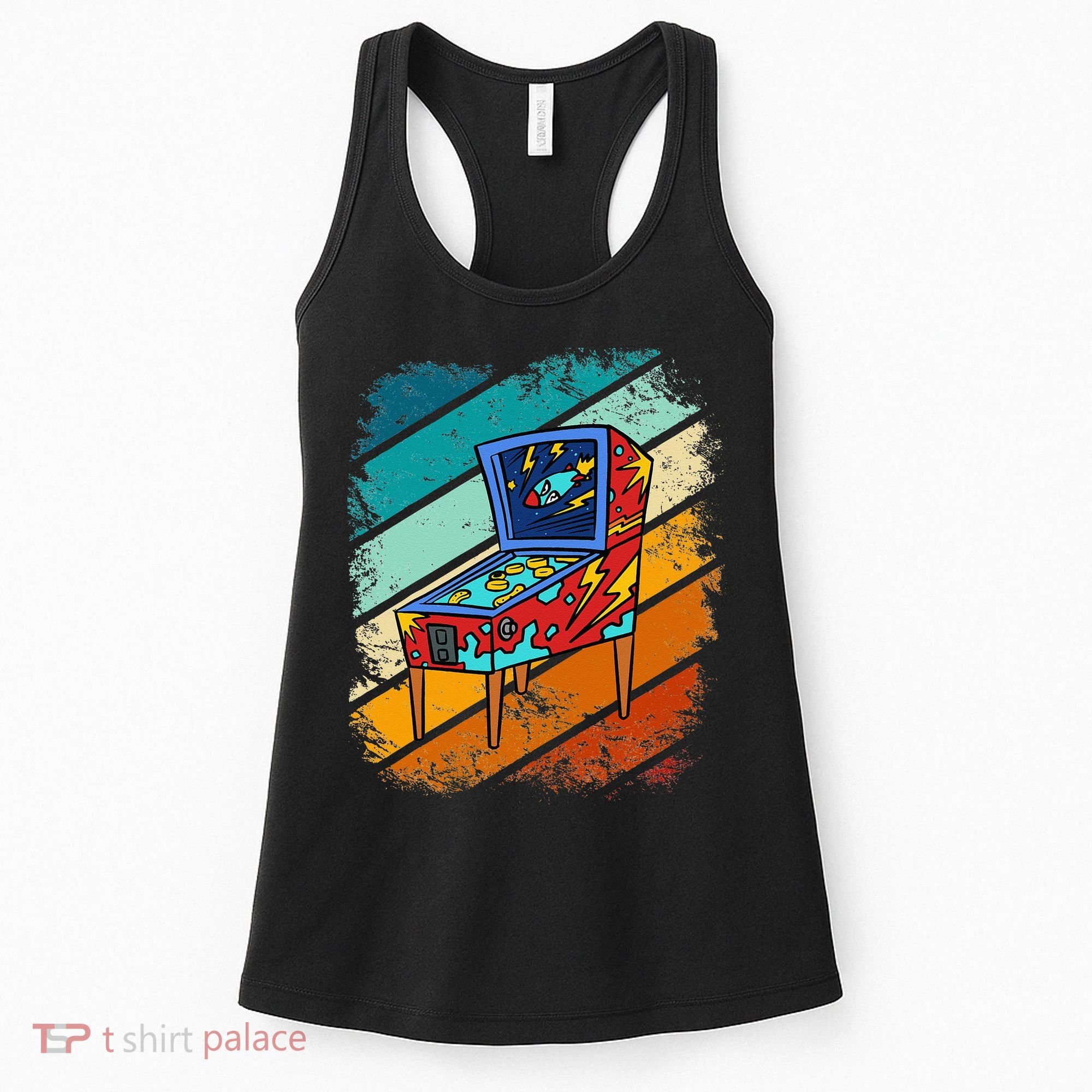 Pinball Gamer Retro Classic Arcade Machine Pin Ball Women's Tank Top