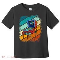 Pinball Gamer Retro Classic Arcade Machine Pin Ball Toddler T-Shirt thumb 0