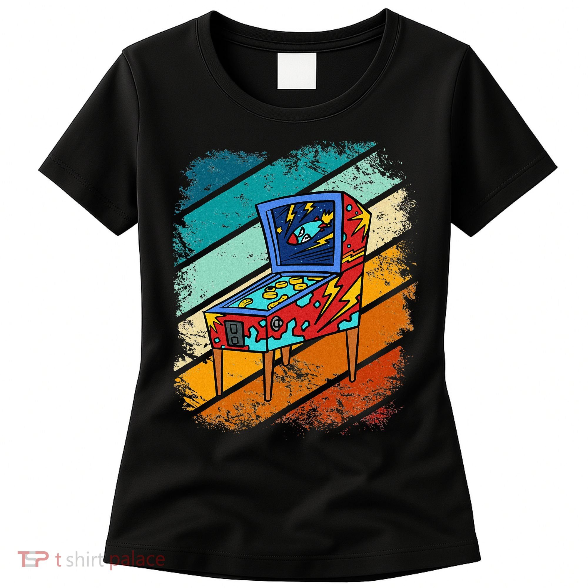 Pinball Gamer Retro Classic Arcade Machine Pin Ball Women's T-Shirt