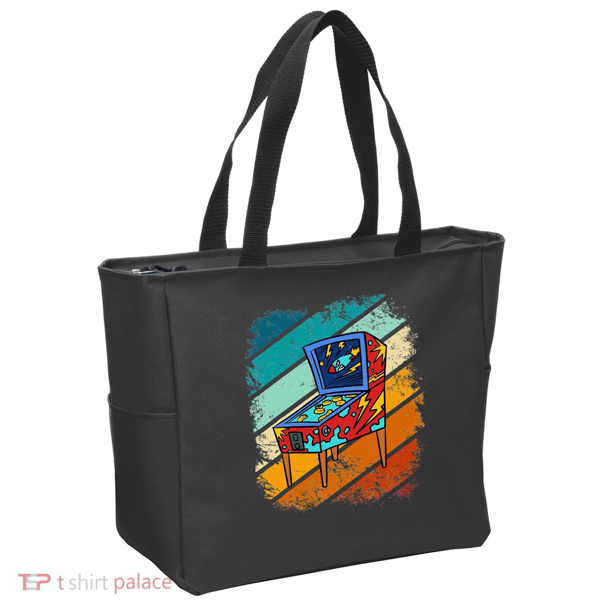 Pinball Gamer Retro Classic Arcade Machine Pin Ball Tote Bag