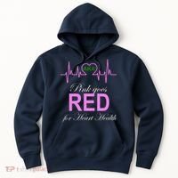 Pink Goes Red For Heart Health Hoodie thumb 0