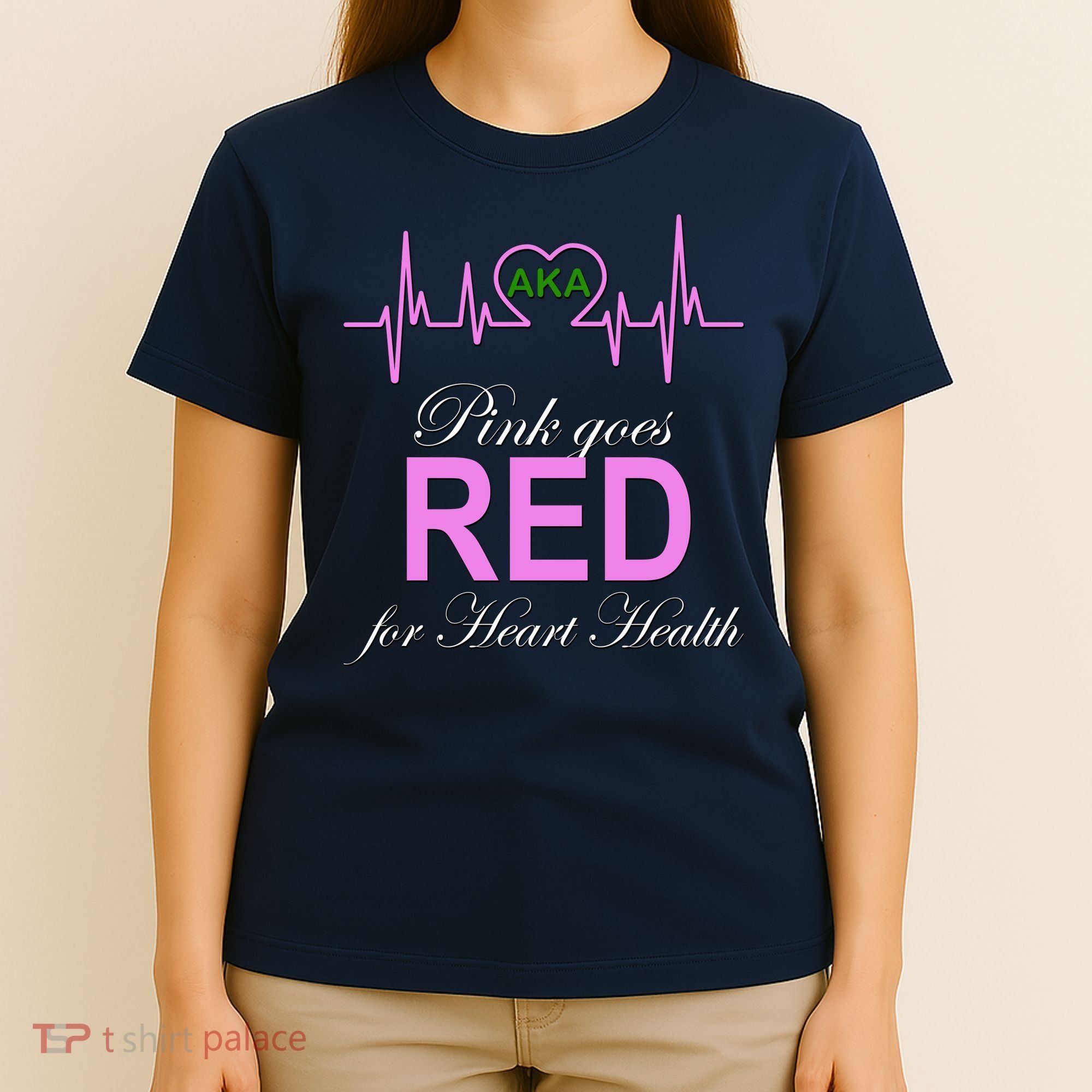 Pink Goes Red For Heart Health T-Shirt