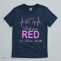 Pink Goes Red For Heart Health T-Shirt thumb 5
