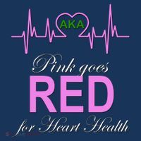 Pink Goes Red For Heart Health Women's Hoodie thumb 2