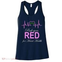 Pink Goes Red For Heart Health Women's Tank Top thumb 0