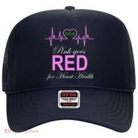 Pink Goes Red For Heart Health Hat thumb 0