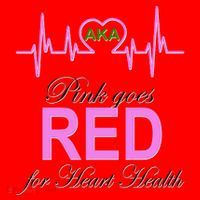 Pink Goes Red For Heart Health Santa Hat thumb 1
