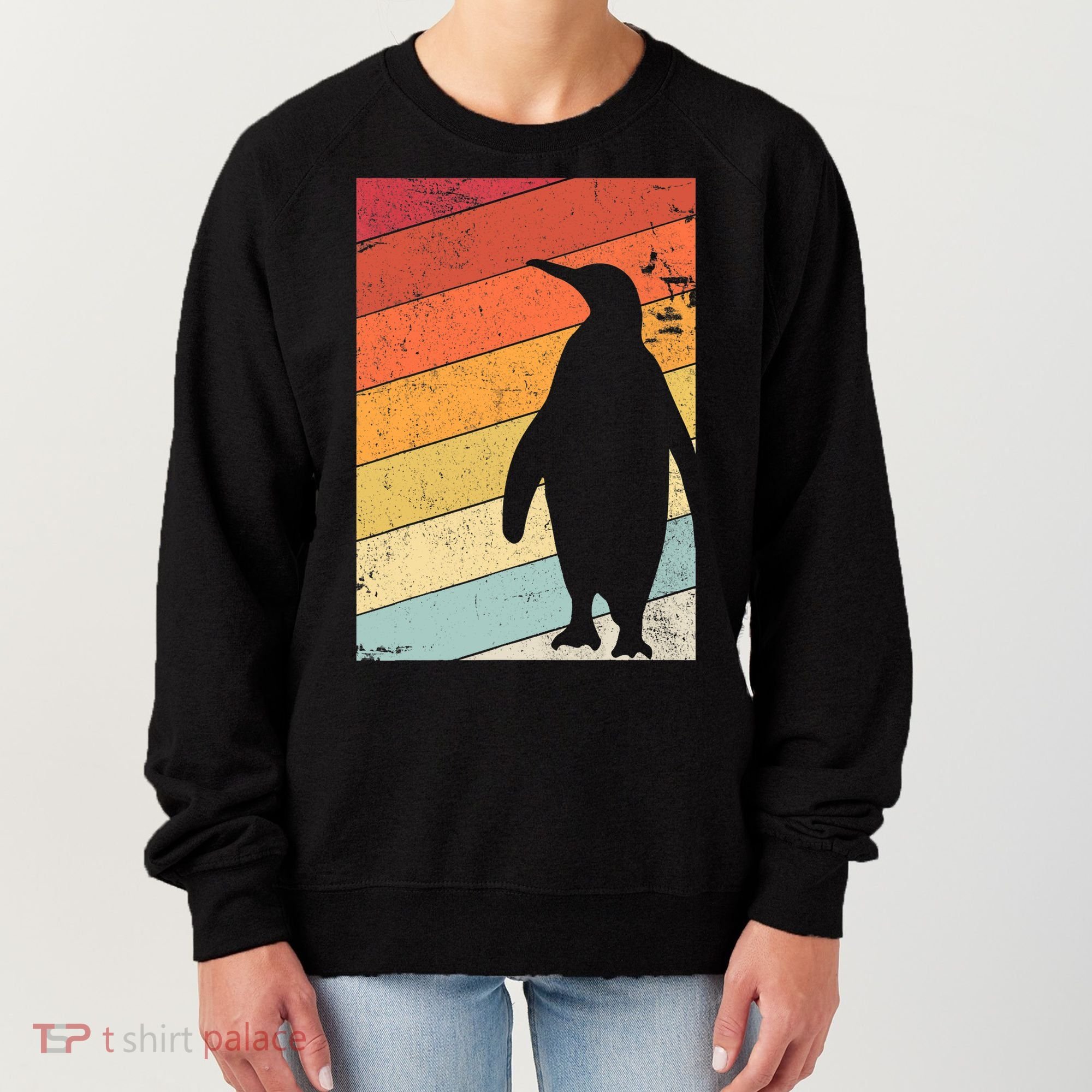 Penguin Gift Retro Style Gift Women's Sweatshirt