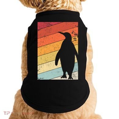Penguin Gift Retro Style Gift Doggie Tank
