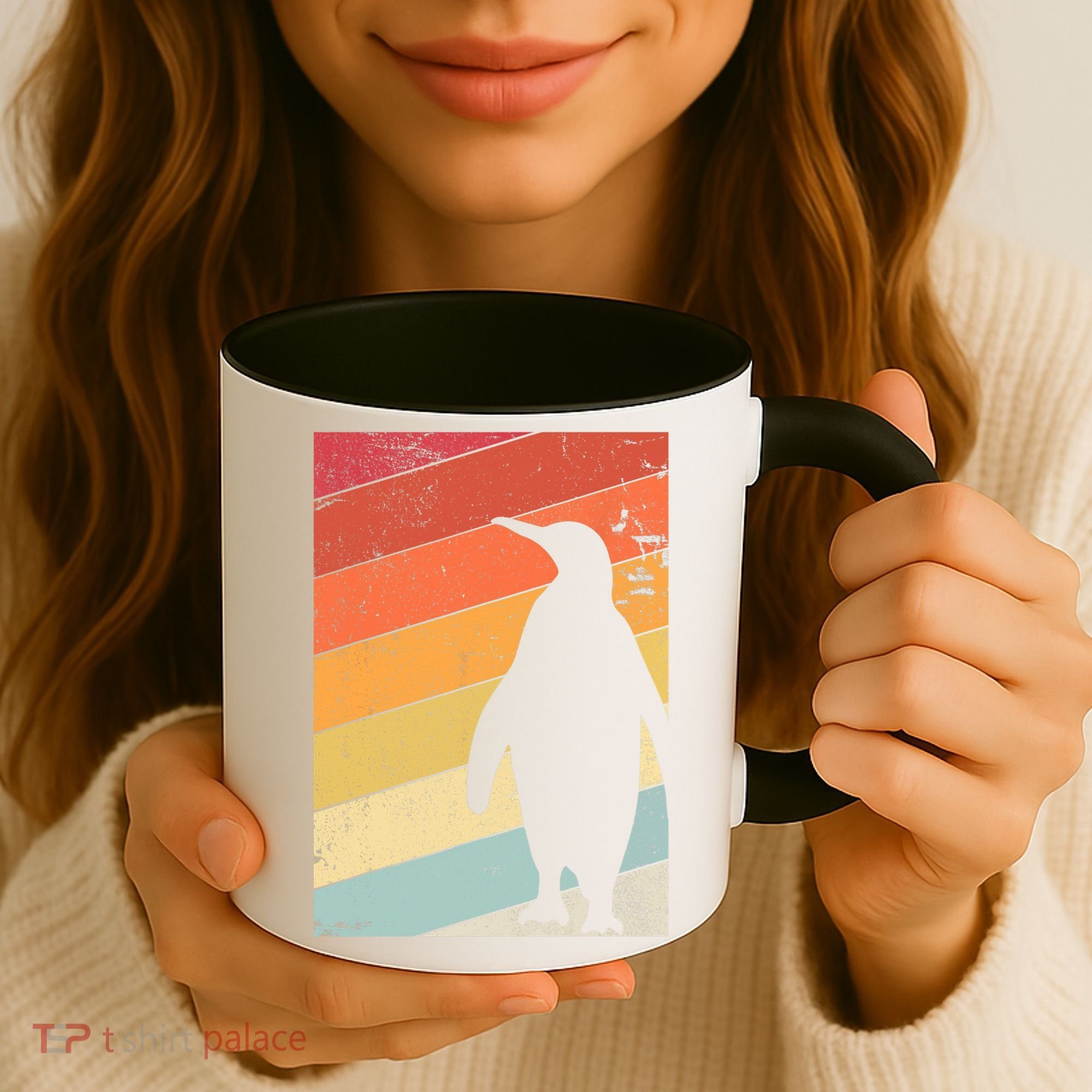 Penguin Gift Retro Style Gift Coffee Mug
