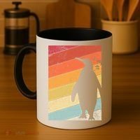 Penguin Gift Retro Style Gift Coffee Mug thumb 4