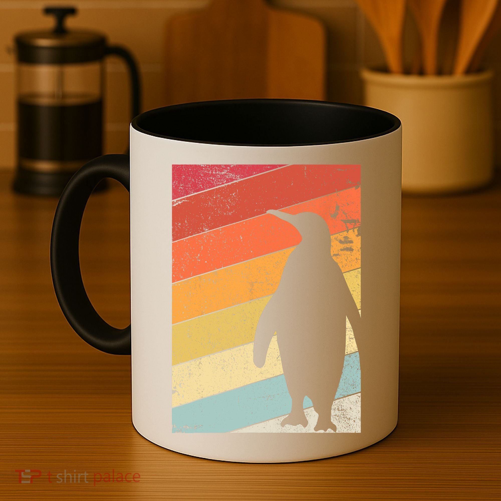 Penguin Gift Retro Style Gift Coffee Mug