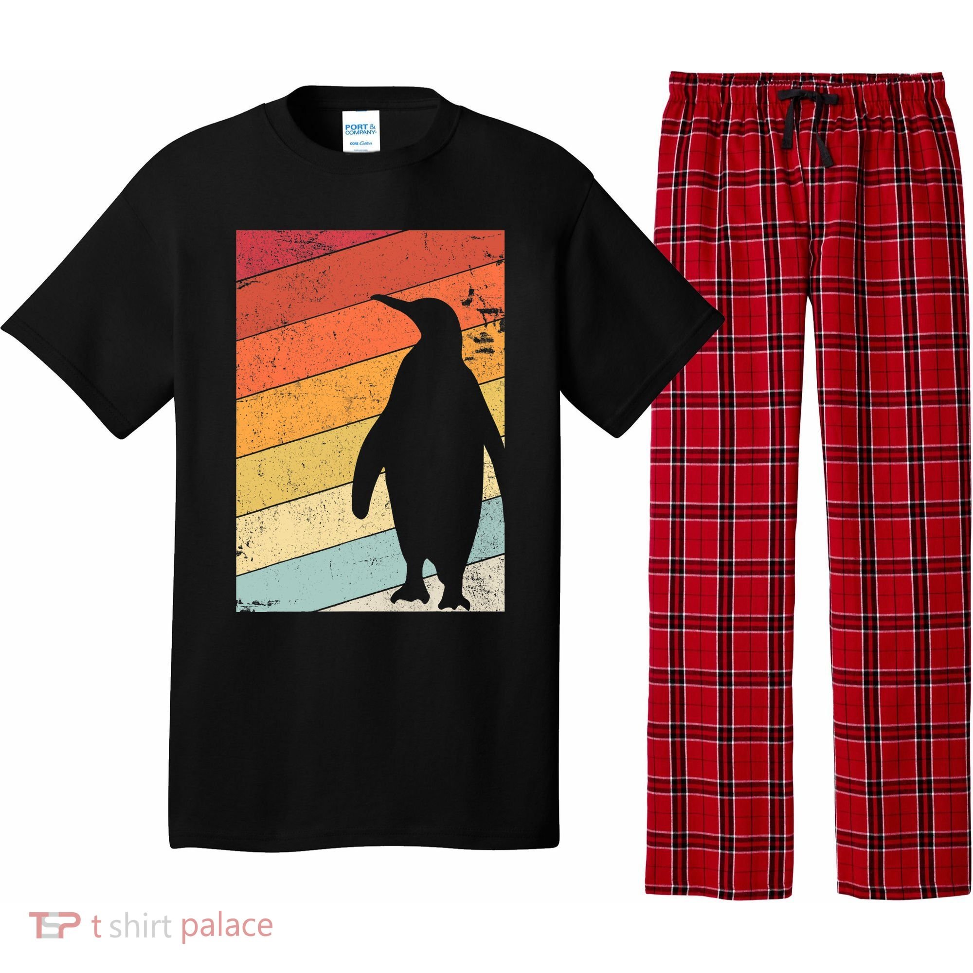 Penguin Gift Retro Style Gift Pajama Set