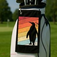 Penguin Gift Retro Style Gift Golf Towel thumb 2