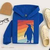 Penguin Gift Retro Style Gift Hoodie thumb 4