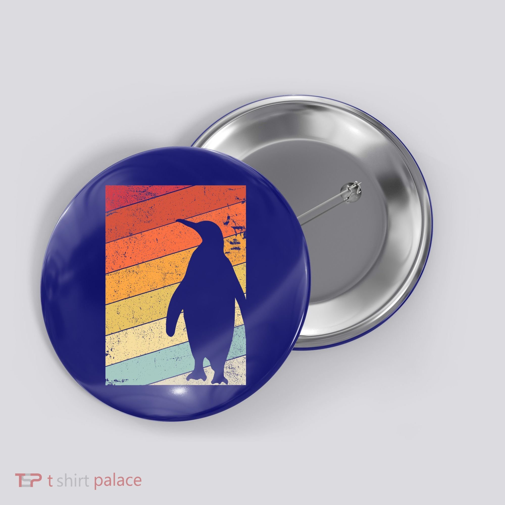 Penguin Gift Retro Style Gift Button
