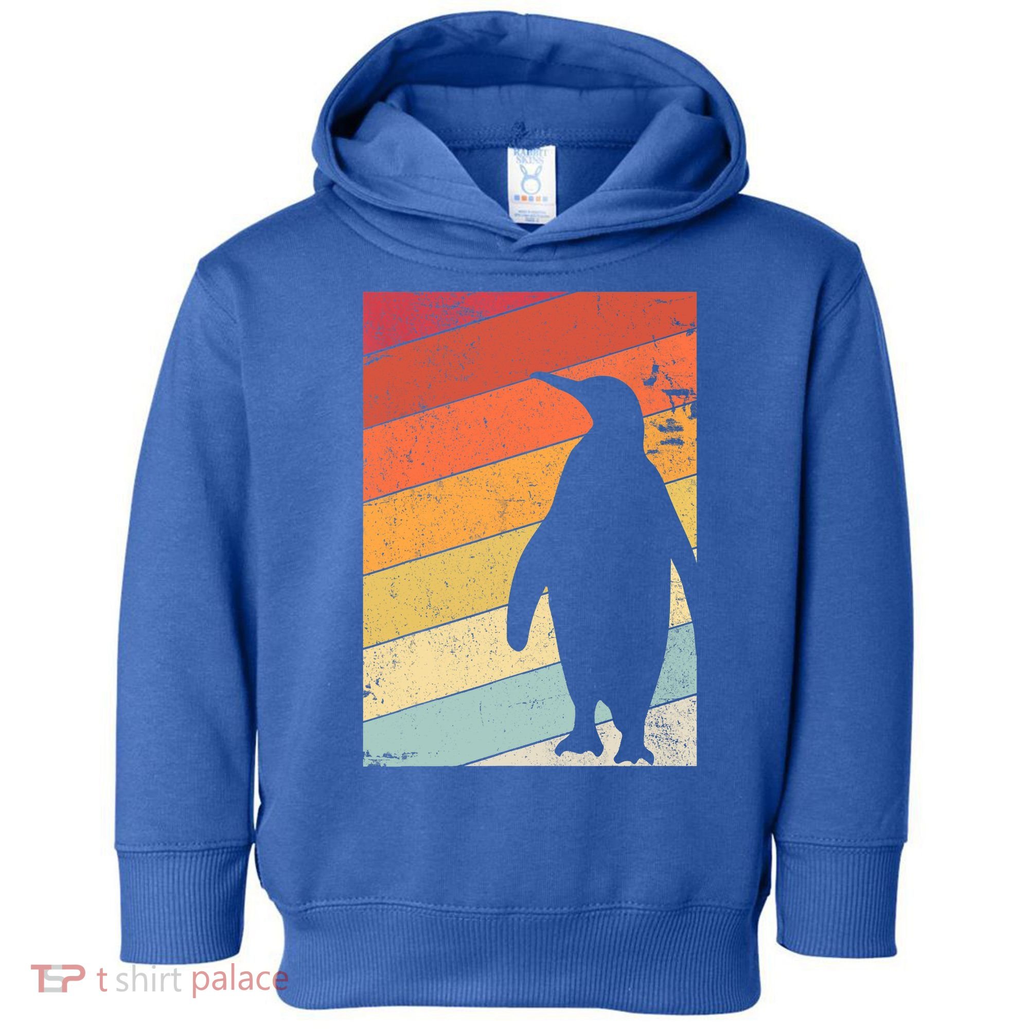 Penguin Gift Retro Style Gift Toddler Hoodie
