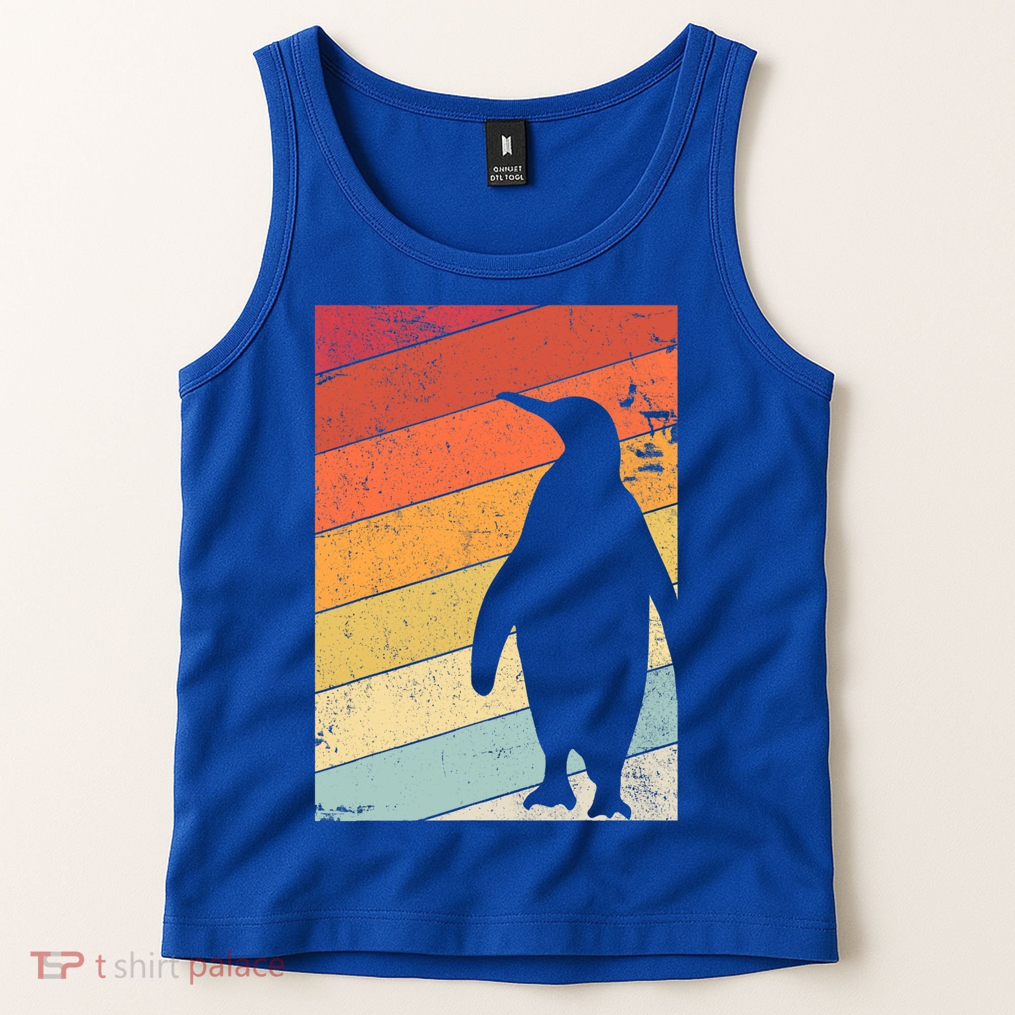 Penguin Gift Retro Style Gift Tank Top