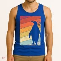 Penguin Gift Retro Style Gift Tank Top thumb 3