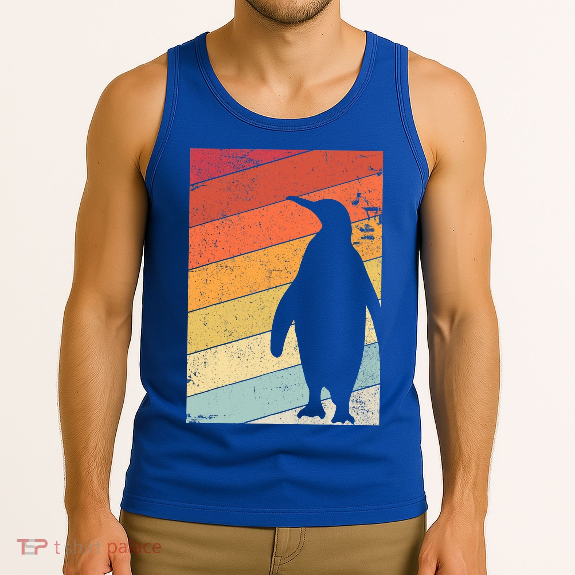 Penguin Gift Retro Style Gift Tank Top