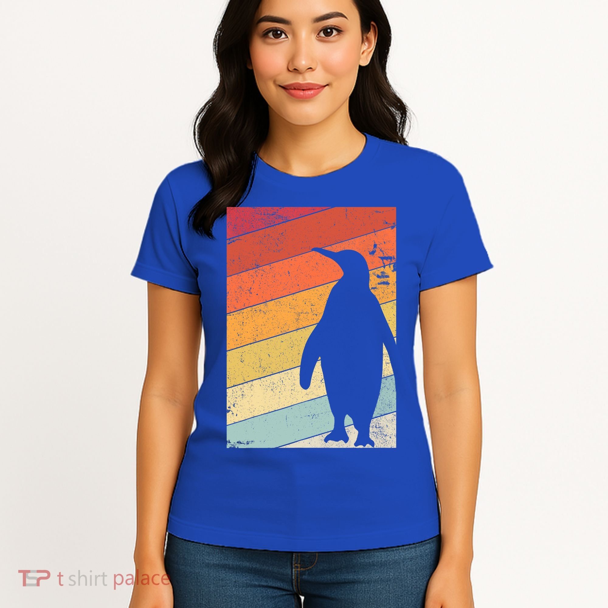Penguin Gift Retro Style Gift Women's T-Shirt