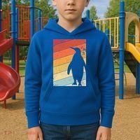 Penguin Gift Retro Style Gift Kids Hoodie thumb 2