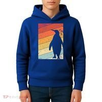 Penguin Gift Retro Style Gift Kids Hoodie thumb 4
