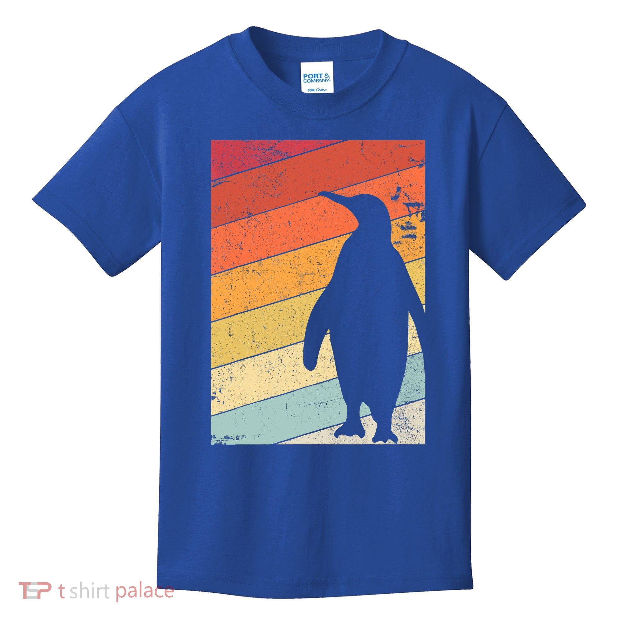 Penguin Gift Retro Style Gift Kids T-Shirt