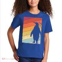 Penguin Gift Retro Style Gift Kids T-Shirt thumb 2