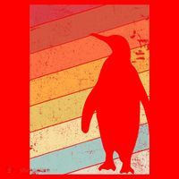Penguin Gift Retro Style Gift Santa Hat thumb 1