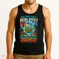 Playing Game RPG Master D20 Tabletop Funny RPG Gamer Tank Top thumb 3