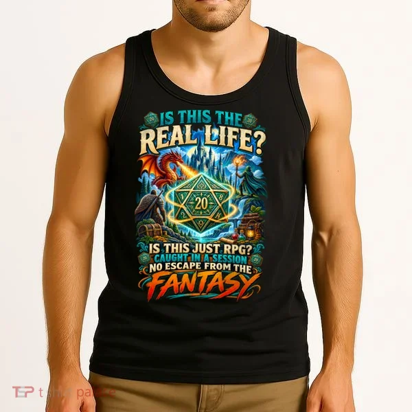 Playing Game RPG Master D20 Tabletop Funny RPG Gamer Tank Top
