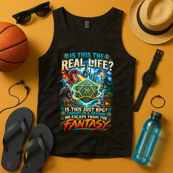 Playing Game RPG Master D20 Tabletop Funny RPG Gamer Tank Top