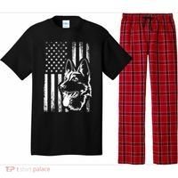 Patriotic German Shepherd AMERICAN FLAG Dog Lover Gift TShirt Pajama Set thumb 0