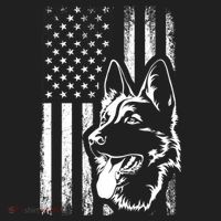 Patriotic German Shepherd AMERICAN FLAG Dog Lover Gift TShirt Tumbler thumb 3