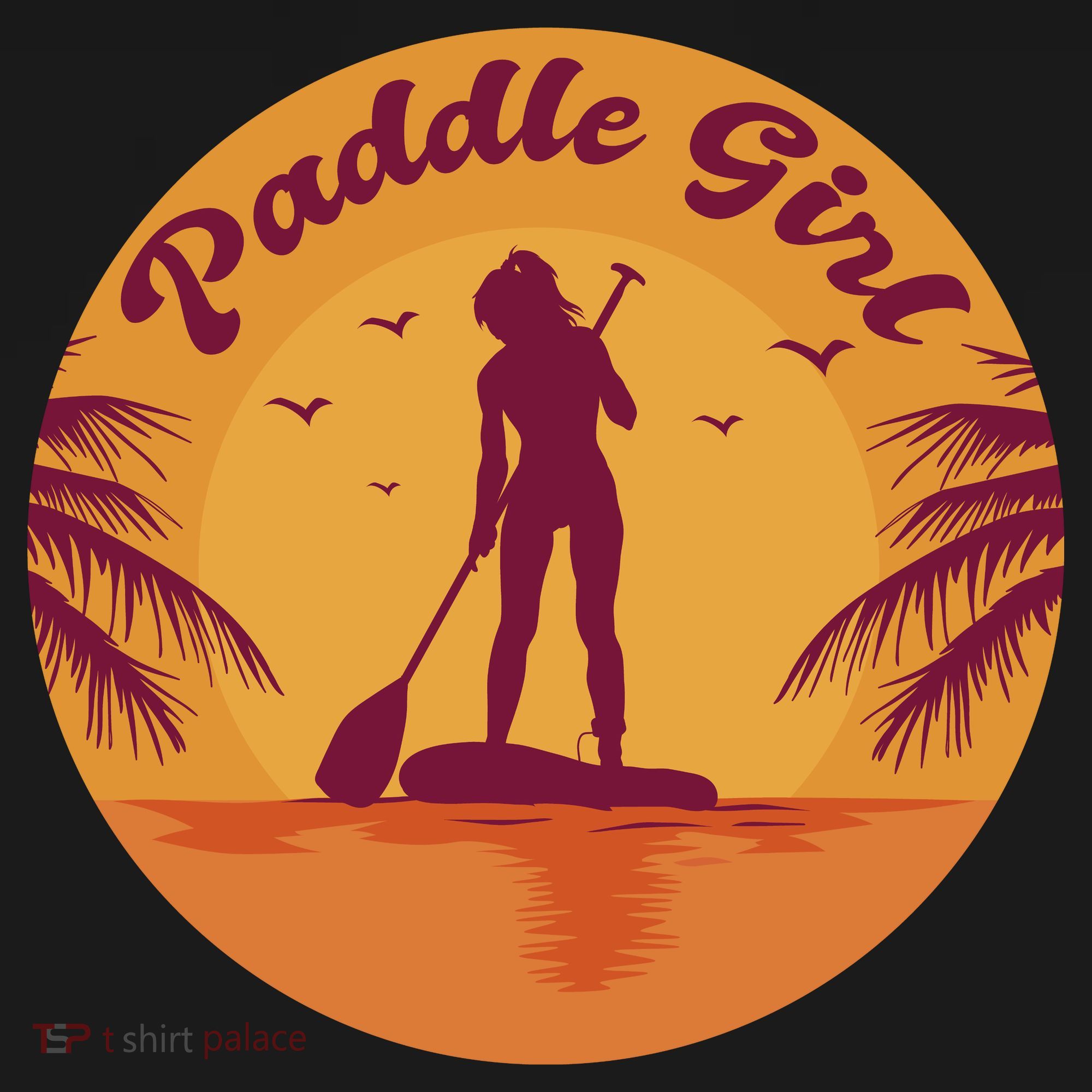 Paddle Girl Sunset Sport Backpack