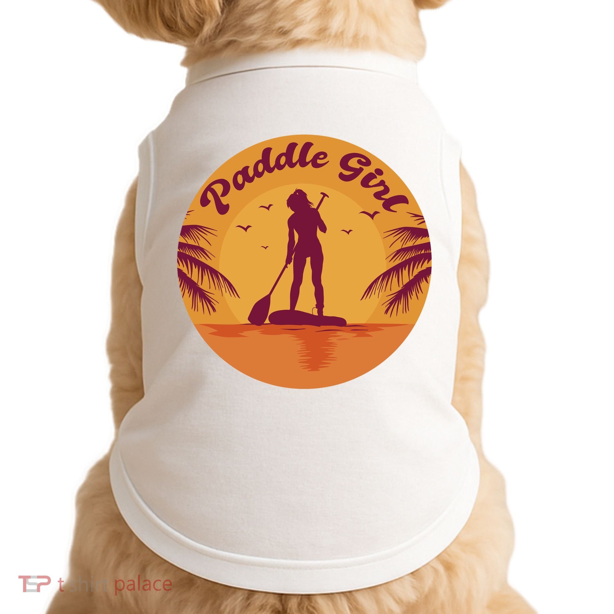 Paddle Girl Sunset Sport Doggie Tank