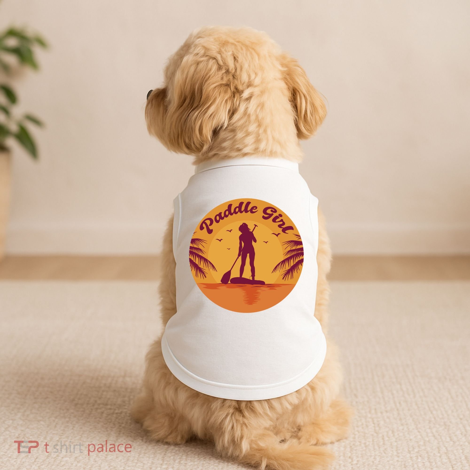 Paddle Girl Sunset Sport Doggie Tank
