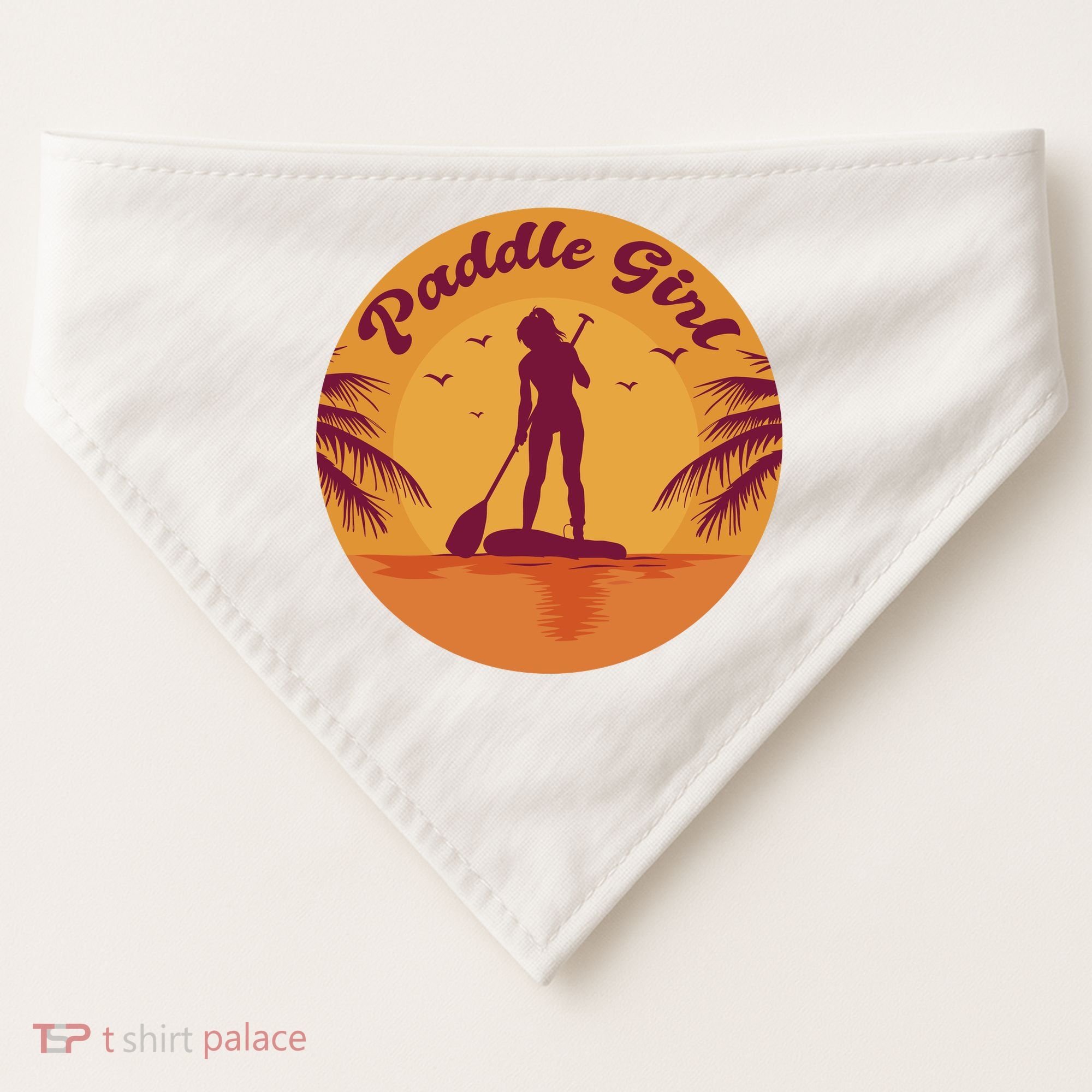 Paddle Girl Sunset Sport USA-Made Doggie Bandana