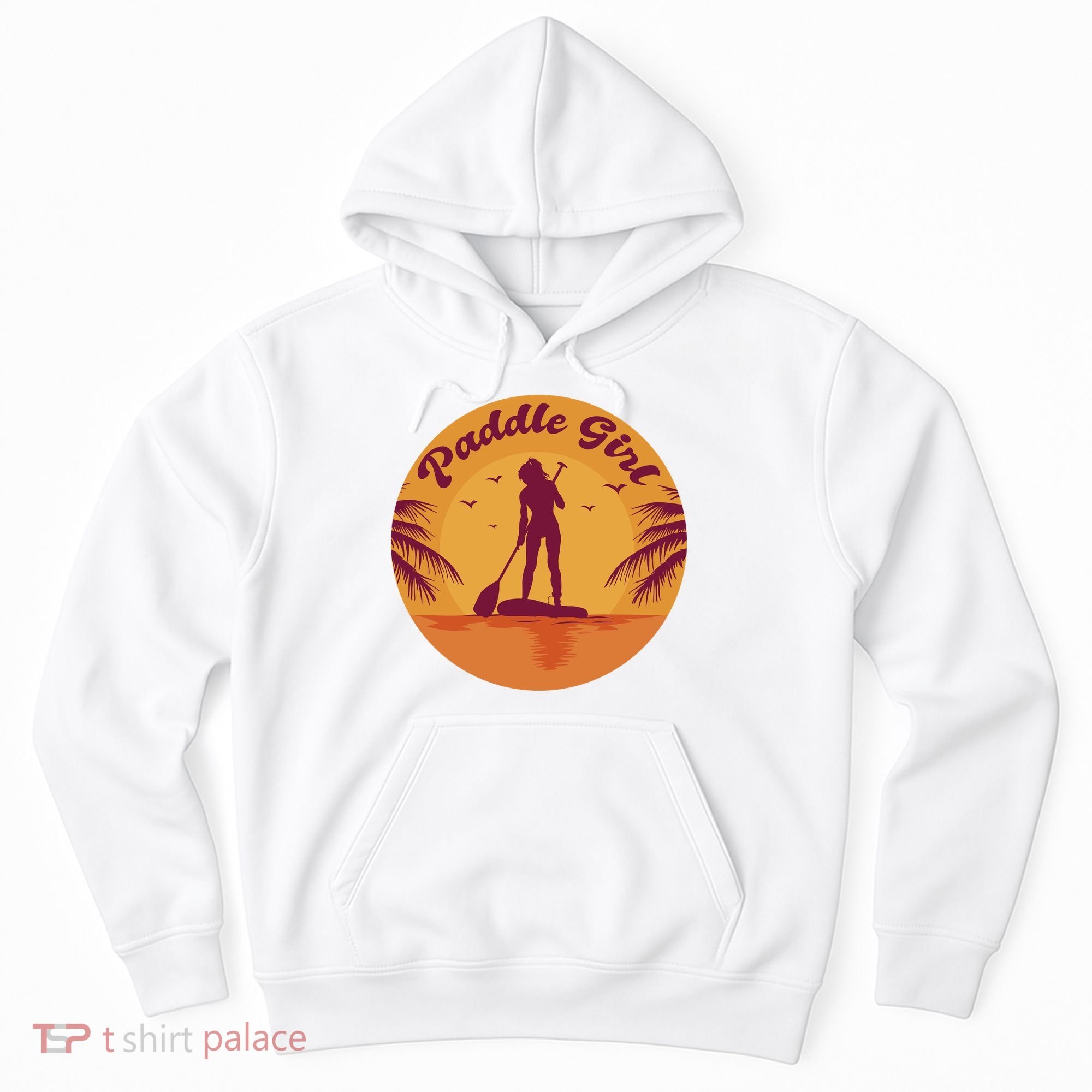 Paddle Girl Sunset Sport Hoodie