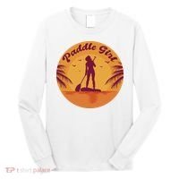 Paddle Girl Sunset Sport Long Sleeve Shirt thumb 0