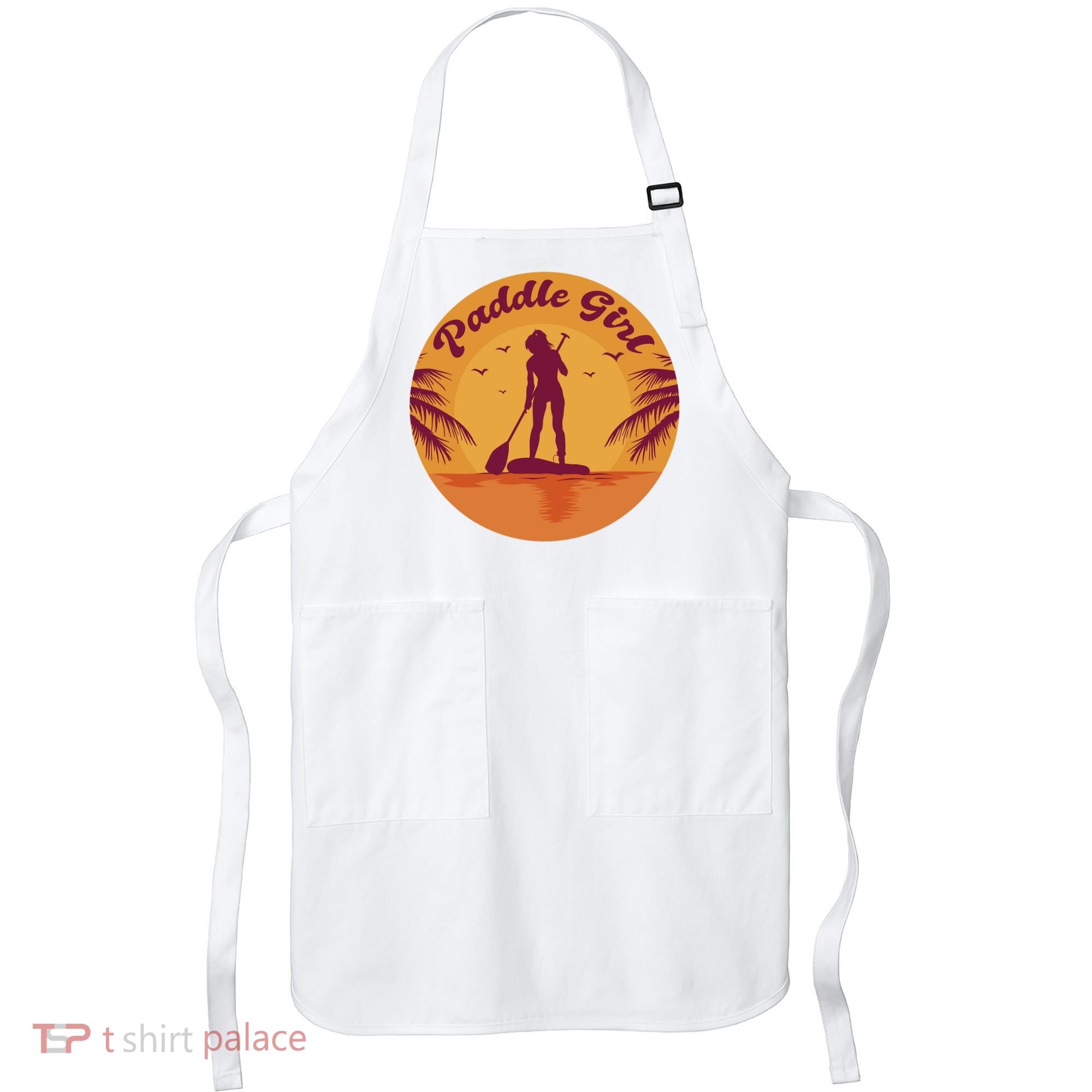 Paddle Girl Sunset Sport Apron