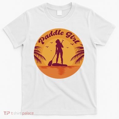 Paddle Girl Sunset Sport T-Shirt