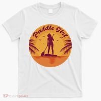 Paddle Girl Sunset Sport T-Shirt thumb 0