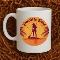 Paddle Girl Sunset Sport Coffee Mug thumb 2