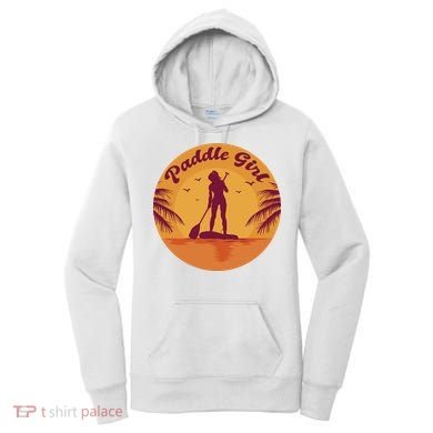 Paddle Girl Sunset Sport Women's Hoodie