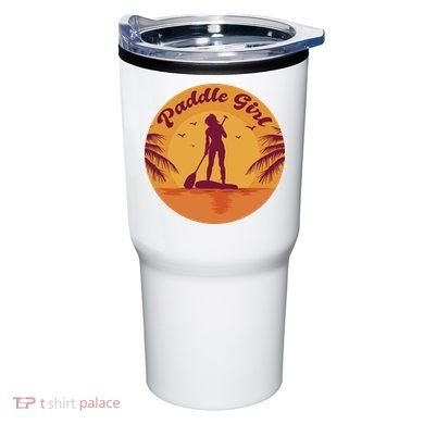 Paddle Girl Sunset Sport Tumbler