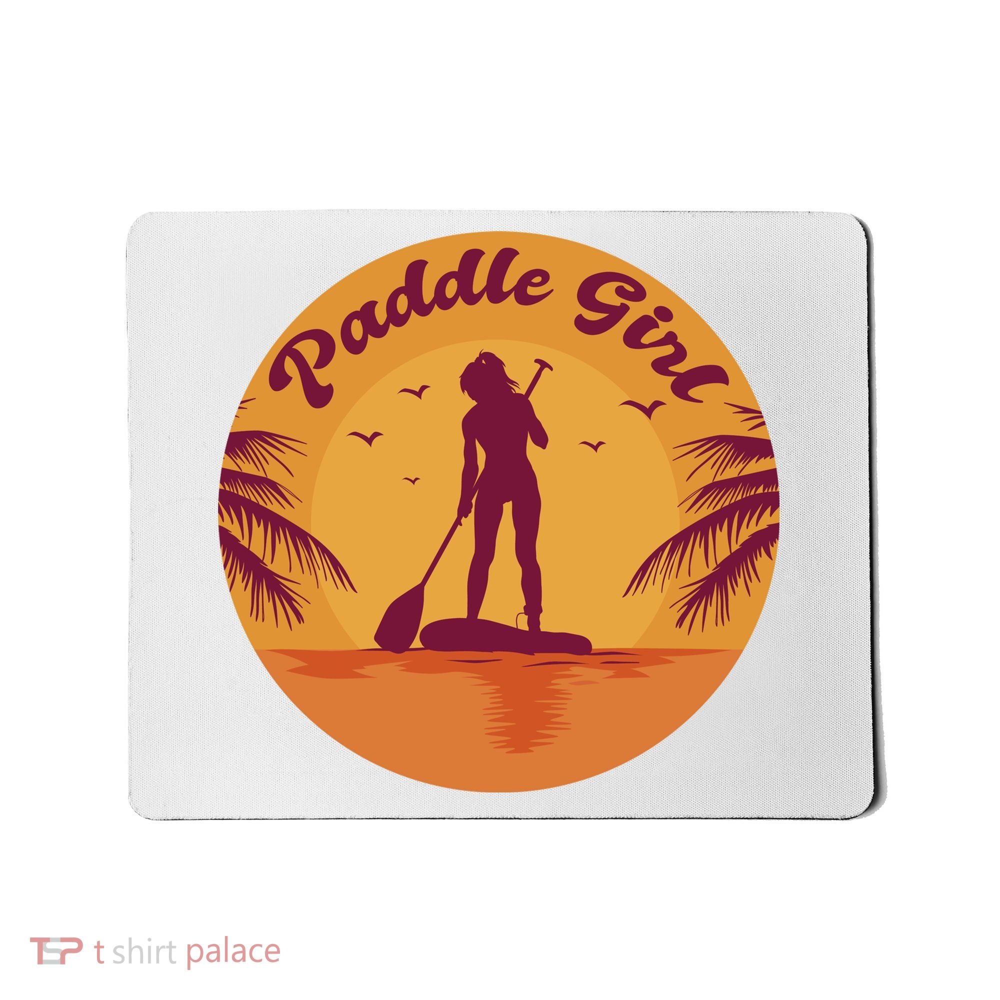 Paddle Girl Sunset Sport Mousepad