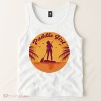 Paddle Girl Sunset Sport Tank Top thumb 2